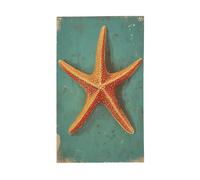 Bandiere vintage a forma di stella marina, 0,9 x 1,5 m, striscione di auguri con occhielli per interni ed esterni, decorazioni per la casa