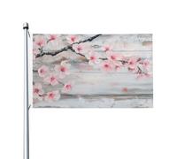 Bandiere vintage con ciliegia su struttura in legno, 9 x 1,5 m, striscione di auguri stagionale con occhielli per interni ed esterni, decorazioni per la casa per feste