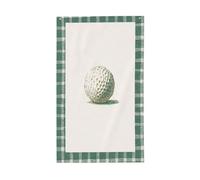 Bandiere vintage con pallina da golf semplice verde scozzese per casa da cortile, striscione di auguri con occhielli per interni ed esterni, decorazioni per la casa