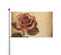 Bandiere vintage con rose per esterni, 9 x 1,5 m, bandiera stagionale da giardino con occhielli bandiera esterna per decorazioni per la casa sfondo fotografico