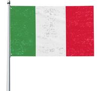 Bandiere vintage Italia 3x5 piedi, bandiera italiana, bandiera da giardino, bandiera da casa divertente, bandiera da cortile con 2 occhielli