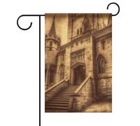 Bandiere vintage medievali da giardino primaverili estive 30,5 x 45,7 cm, double face, bandiere e striscioni stagionali per esterni, per patio, cortile, terrazza, veranda, giardino, terrazza, balcone