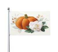 Bandiere vintage per la casa del cortile con rose arancioni bianche, 9 x 1,5 m, striscione di auguri con occhielli per interni ed esterni, decorazioni per la casa per feste