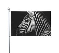 Bandiere zebrate bianche e nere per esterni, 9 x 1,5 m, bandiera stagionale da giardino con occhielli bandiera esterna per decorazioni per la casa sfondo fotografico