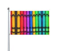 Bandierina colorata stampata per feste all'aperto (91,4 x 152,4 cm) - ideale per giardino, cortile e decorazioni natalizie