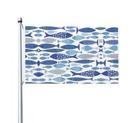 Bandierina decorativa con occhielli da 0,9 x 1,5 m, adatta per interni ed esterni