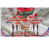 Bandierina decorativa con papavero rosso per il giorno della memoria, 1,5 m, 9 m, per veterani (stile J)