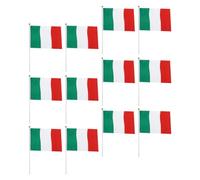 Bandierina Italiana a Mano 100 Pezzi in Poliestere | Design Elaborato, Leggera e Multiuso, per Inaugurazioni e Decorazione da Tavolo