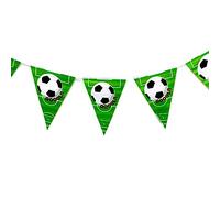 Bandierina triangolare per feste di calcio, a tema di calcio, decorazioni per feste di compleanno, colore nero, bianco e verde, prodotti da cucina molto pratici e popolari intelligenti