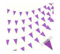 Bandierine a triangolo, Bandierina a forma di ghirlanda stendardi triangolari da 33 piedi for il compleanno del festival, della celebrazione matrimonio(Color1)