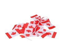 Bandierine Canada a Stringa 16 Piedi in Stoffa Rosse Riutilizzabili | Facile da Appendere, per Esterno e Feste di Compleanno, Decorazione Sospesa per Scuola, Casa e Patio