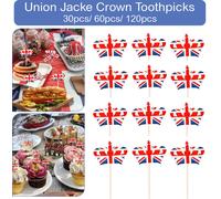 Bandierine Cocktail Union Jack Per Cupcake Decorazioni Per Feste 30-120x