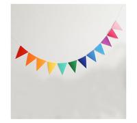 Bandierine Colorate 1 Pack, Colorful Triangle Flags - Multicolor Pennant For Home, Weddings, Parties(Color-1)