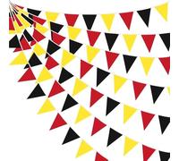 Bandierine Colorate 10m Red Yellow Black Bunting Flags 20x30cm Plastic Party Decor(1 PC)