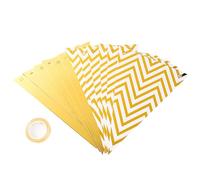 Bandierine Colorate 1set Golden Triangle Flag Wave Pull Birthday Party Supplies Decorations Atmosphere Decoration(Golden)