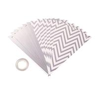 Bandierine Colorate 1set Golden Triangle Flag Wave Pull Birthday Party Supplies Decorations Atmosphere Decoration(Silver)