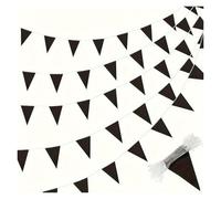 Bandierine Colorate 33 Feet Green Pennant Bunting Solid Triangle Flags String For Festival Wedding Birthday(Color 8)