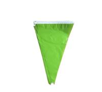Bandierine Colorate 33 Feet Green Pennant Bunting Solid Triangle Flags String For Festival Wedding Birthday(Color 1)