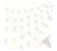 Bandierine Colorate 33 Feet Green Pennant Bunting Solid Triangle Flags String For Festival Wedding Birthday(Color 6)