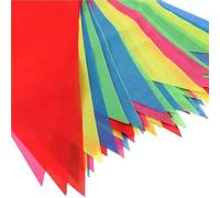 Bandierine Colorate 50-300m Multicolor Rainbow Triangle Flags Colorful Pennant String For Xmas Festival Outdoor Party Birthday Decor(300m (6 Sets))