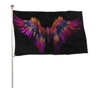 Bandierine colorate con ali di uccello, 9 x 1,5 m, per esterni, decorazione per cortile, portico, prato, fattoria