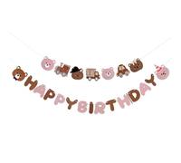 Bandierine Colorate Striscione di buon compleanno, grazioso festone carta, ghirlanda da appendere for baby shower, decorazione for la prima volta(Color 1)