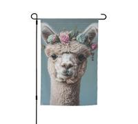 Bandierine con stampa "I Love Alpaca" per cortile giardino bandiera spessa per portici prati resistente allo sbiadimento