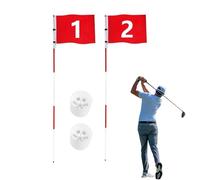 Bandierine da golf, attrezzatura portatile a 5 sezioni, bandiere e aste