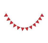 Bandierine decorative, Confezione Da 2 Striscioni Bandiere Da 4 M. 12 Bandiere Multicolori 16x18 cm(Cloor-01)