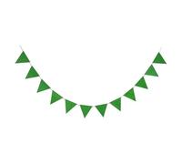 Bandierine decorative, Confezione Da 2 Striscioni Bandiere Da 4 M. 12 Bandiere Multicolori 16x18 cm(Cloor-07)