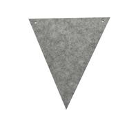 Bandierine decorative, Confezione Da 2 Striscioni Bandiere Da 4 M. 12 Bandiere Multicolori 16x18 cm(Full Grey)