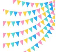 Bandierine decorative, Confezione da 6 bandiere con stendardi, multicolore(Color 1)