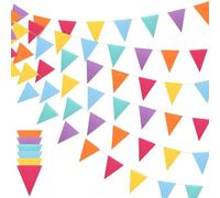 Bandierine decorative, Confezione da 6 bandiere con stendardi, multicolore(Color 4)