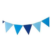 Bandierine decorative, Striscioni for stamina 10 pezzi in carta multicolore(Blue)