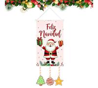 Bandierine natalizie per esterni | Decorazione impermeabile | Decorazioni natalizie con bandiera da giardino - per camera da festa inverno esterno parete finestra porta giardino patio