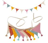 Bandierine per Cameretta dei Bambini, 2.7m Ghirlanda per la Cameretta dei Bambini, Bandierine da Colorate per Lettino, Decorazione da Parete