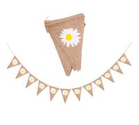 Bandierine per esterni, resistente alle intemperie, decorazione a margherita, multifunzionale, mezza estate, decorazione di compleanno per bambini, decorazione floreale per compleanno, matrimonio