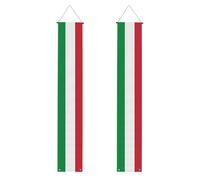 Bandierine per porte con stampa bandiera italiana, per uso interno ed esterno, per porta d'ingresso, decorazioni da giardino e feste