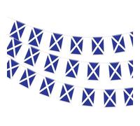Bandierine scozzesi della Coppa del Mondo di calcio 2026, 10 m, 30 pezzi, bandierine scozzesi per il giorno di Sant'Andrea, decorazioni per feste di Coppa del Mondo Burns Night