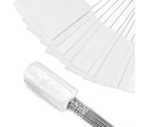 Bandierine Segna Irrigatori da Giardino Aste Robuste in Filo D'acciaio e Pvc Resistenti allo Sbiadimento, Facili da Inserire nel Terreno per Marcatura Sottosuolo e Recinzioni Invisibili