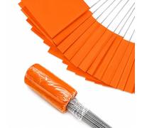 Bandierine Segna Irrigatori da Giardino Aste Robuste in Filo D'acciaio e Pvc Resistenti allo Sbiadimento, Facili da Inserire nel Terreno per Marcatura Sottosuolo e Recinzioni Invisibili