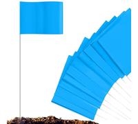 Bandierine Segnaletiche, 100 Pezzi Bandierine Fluorescenti Per Marcatura Da Rilevamento, Piccoli Stendardi Per Eventi Costruzione Giardino Irrigazione Paesaggistica Esterno