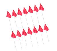 Bandierine Segnaletiche per Prato Rosse Triangolari 60 Pezzi