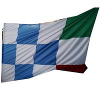 bandierone napoli 260X210 cm bandiera scacchi azzurro scudetto campioni italia