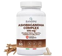 Bandini® Ashwagandha Complex KSM 66® Forte con Rhodiola Rosea Zinco Vitamina E e
