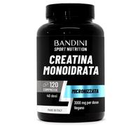 Bandini® Creatina 120 Compresse Monoidrata Micronizzata MERCURIO FREE 100% Vegan