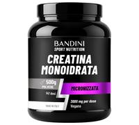 Bandini® Creatina Monoidrata in Polvere 500g Pura al 100% Integratore per