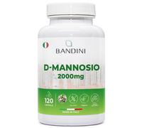 Bandini® D-Mannosio 120 Capsule 2.000 mg Puro Ad Alto Dosaggio, 100% Vegan