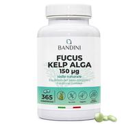 Bandini® Fucus 150mcg 365 compresse Kelp Algae per scorta annuale | 100% Vegan