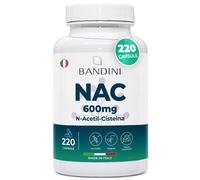 Bandini® NAC 220 Capsule 600mg | N-Acetil-Cisteina, (+7 Mesi), Alto Dosaggio